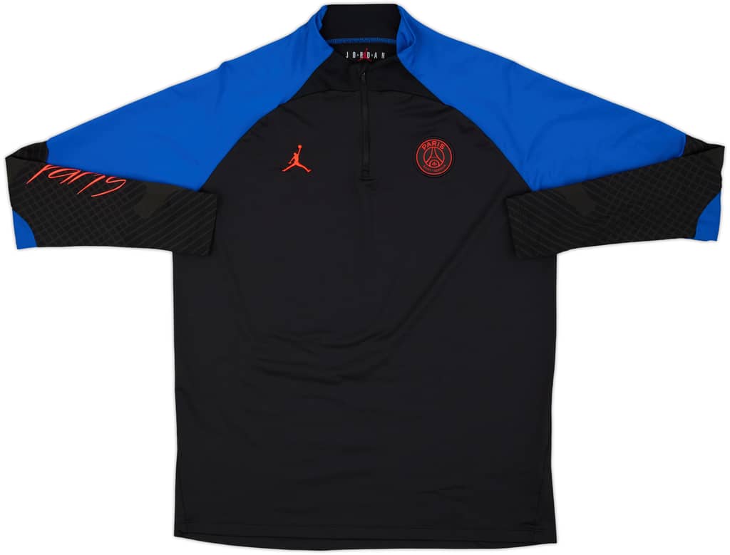 2022-23 Paris Saint-Germain Jordan/Nike 1/4 Zip Drill Top - 8/10 - (L)
