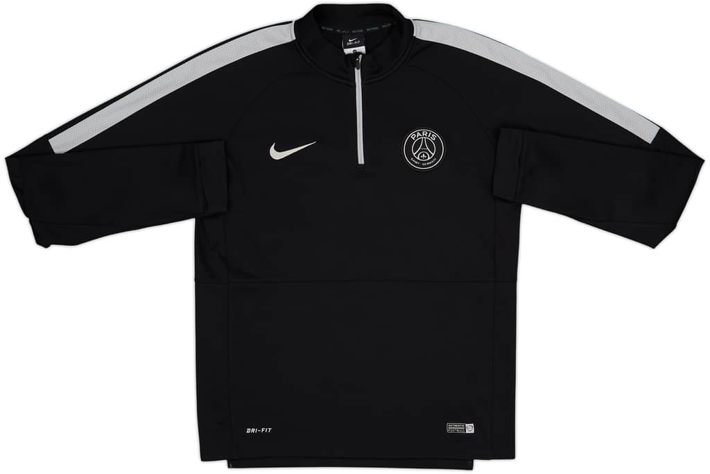 2014-15 Paris Saint-Germain Nike 1/4 Zip Drill Top - 8/10 - (M)