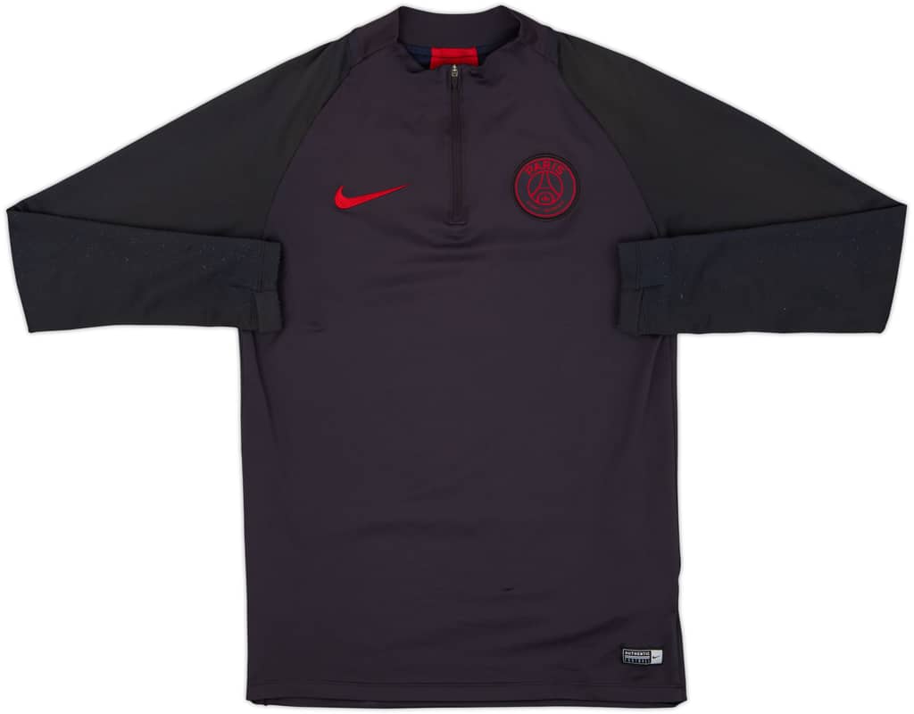 2019-20 Paris Saint-Germain Nike 1/4 Zip Training Top - 8/10 - (S)