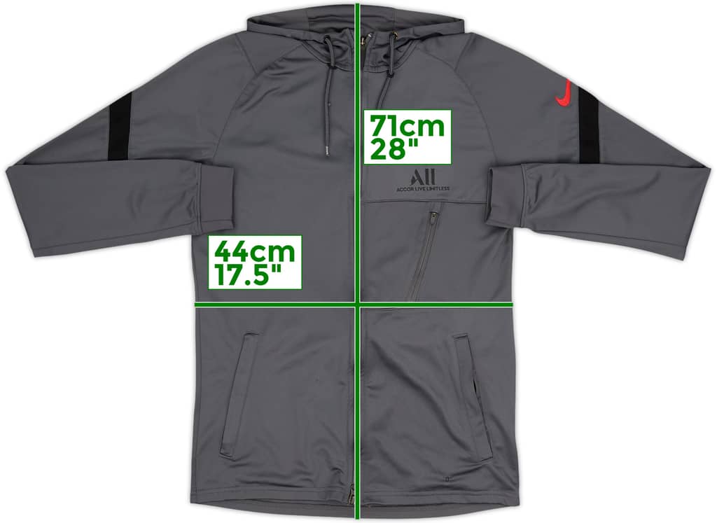 2021-22 Paris Saint-Germain Nike Hooded Track Jacket - 6/10 - (S)