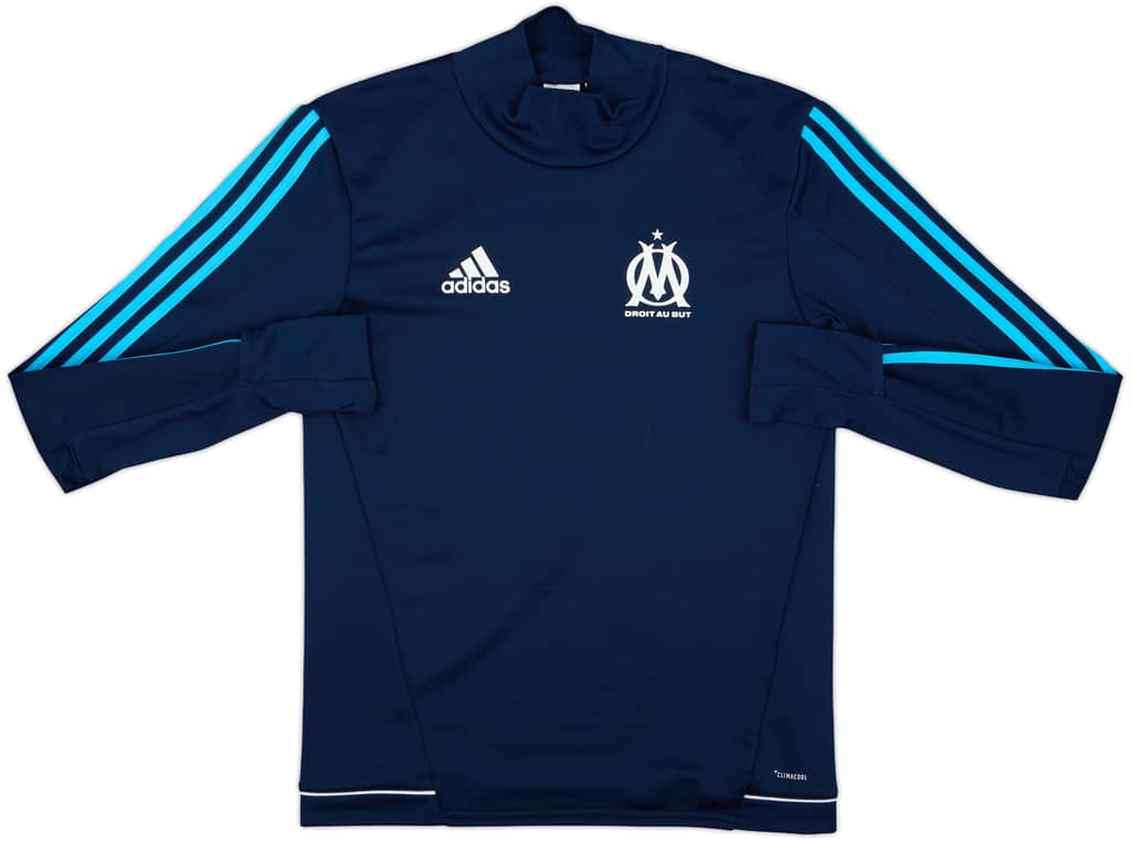 2017-18 Olympique Marseille adidas Sweat Top - 7/10 - (S)