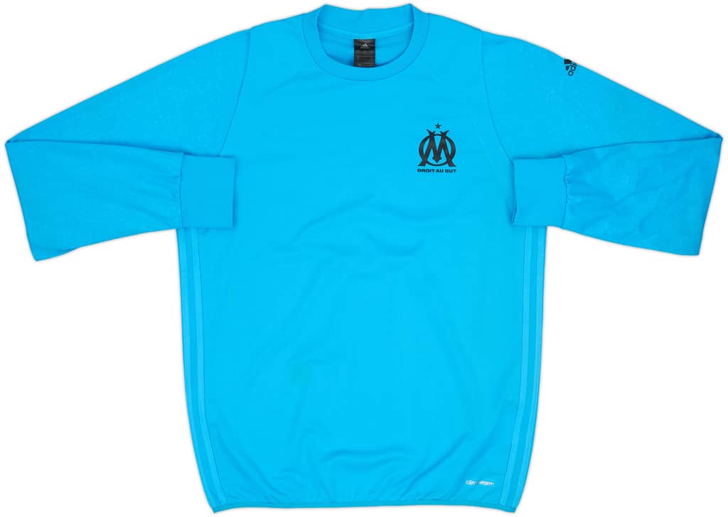 2016-17 Olympique Marseille adidas Sweat Top - 7/10 - (L)
