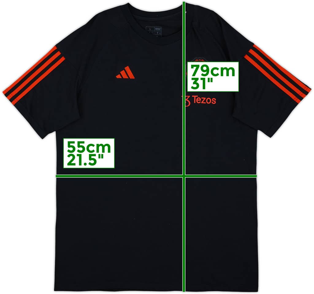 2023-24 Manchester United adidas Cotton Tee - 8/10 - (L)