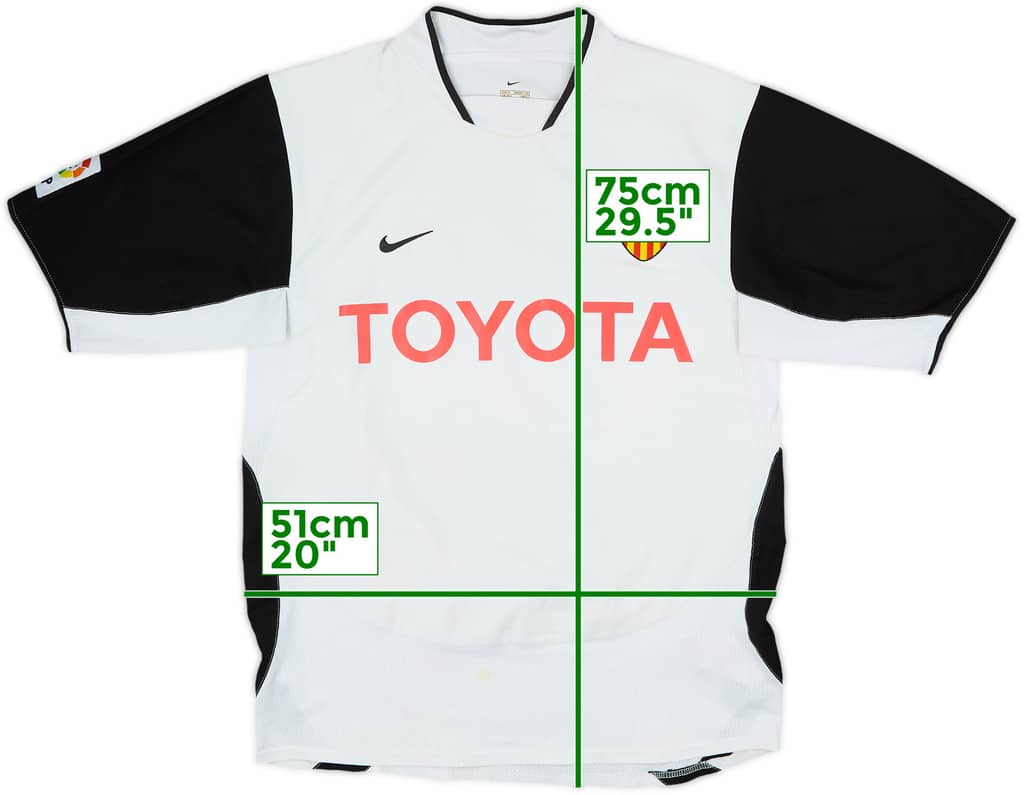 2003-04 Valencia Home Shirt - 6/10 - (M)