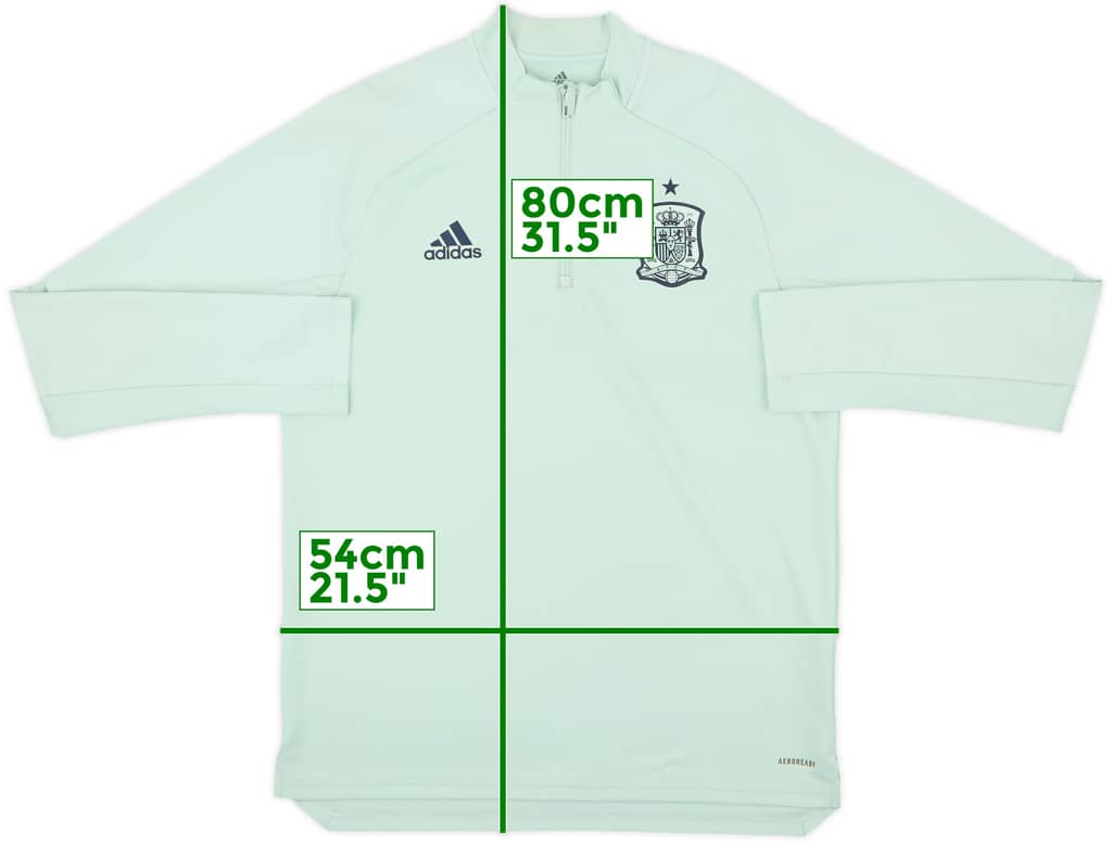 2020-21 Spain adidas 1/4 Zip Drill Top - 9/10 - (L)