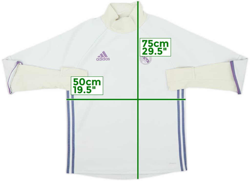 2016-17 Real Madrid adidas Sweat Top - 6/10 - (M)