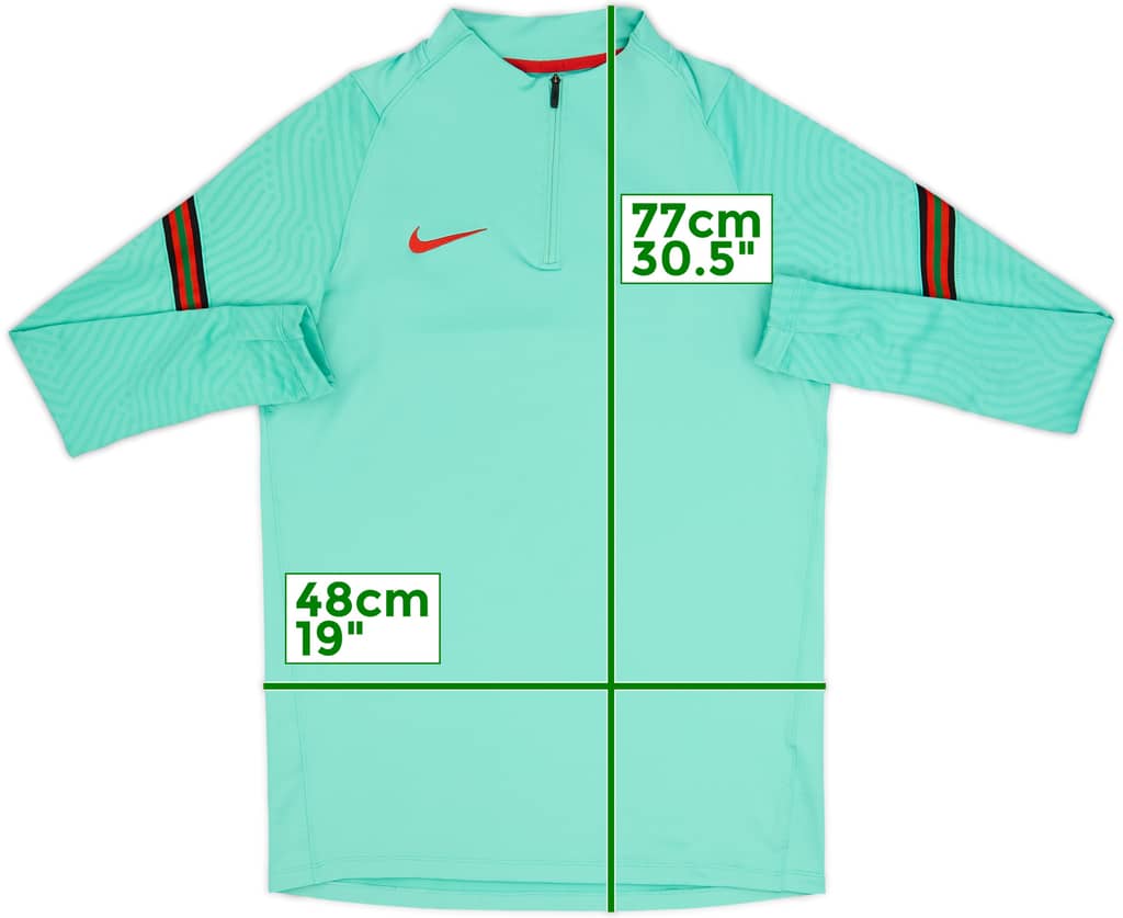 Top de entrenamiento con cremallera de 1/4 Nike de Portugal 2020-21 - 7/10 - (M)