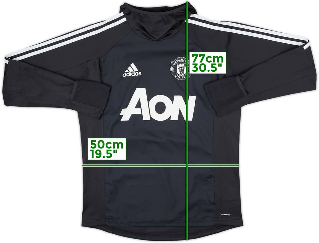 2017-18 Manchester United adidas Drill Top - 7/10 - (S)