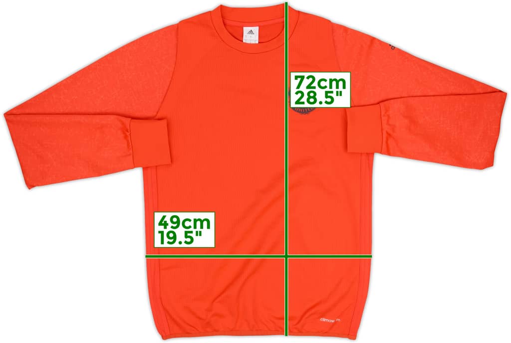 2016-17 Manchester United adidas Sweat Top - 9/10 - (S)