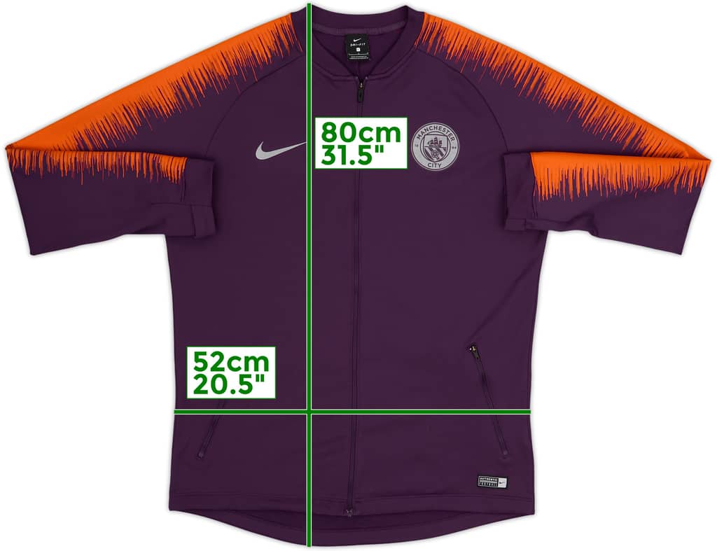 2018-19 Manchester City Nike Track Jacket - 9/10 - (L)