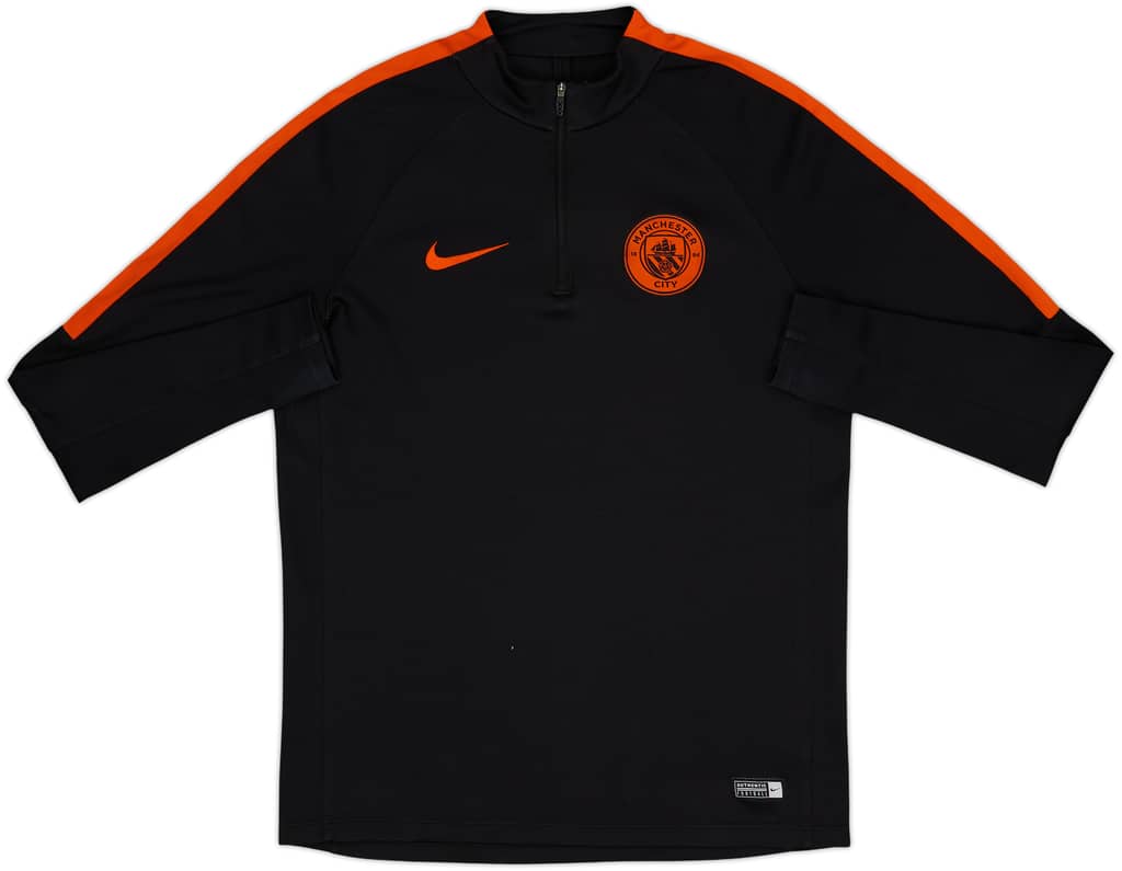 2016-17 Manchester City Nike 1/4 Zip Drill Top - 6/10 - (M)