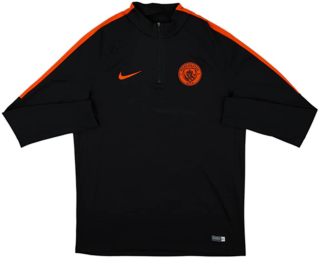 2016-17 Manchester City Nike 1/4 Zip Drill Top - 7/10 - (L)