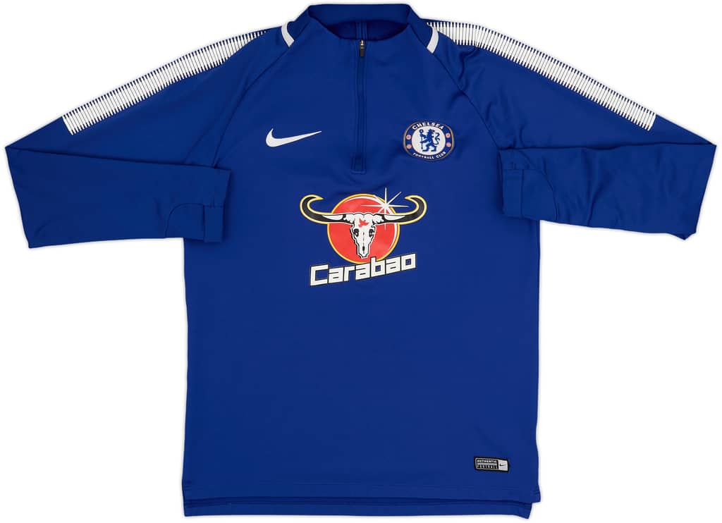 2017-18 Chelsea Nike 1/4 Zip Drill Top - 8/10 - (S)