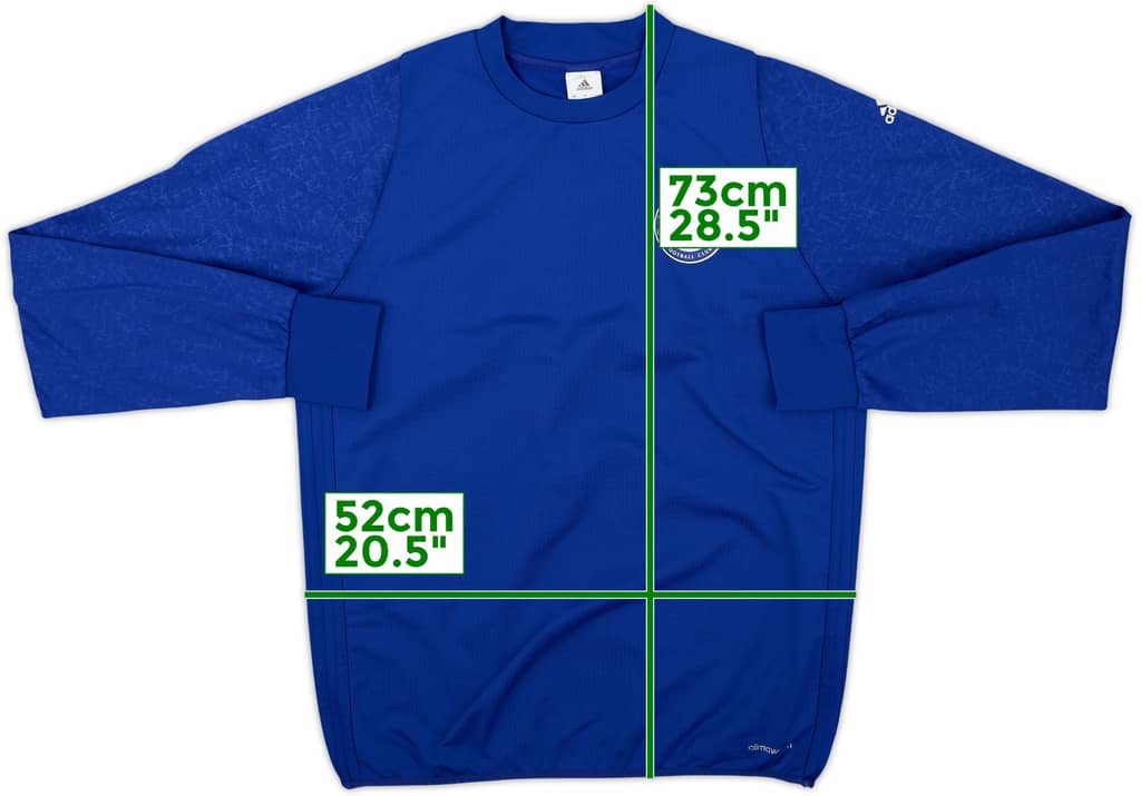 2016-17 Chelsea adidas Sweat Top - 7/10 - (M)