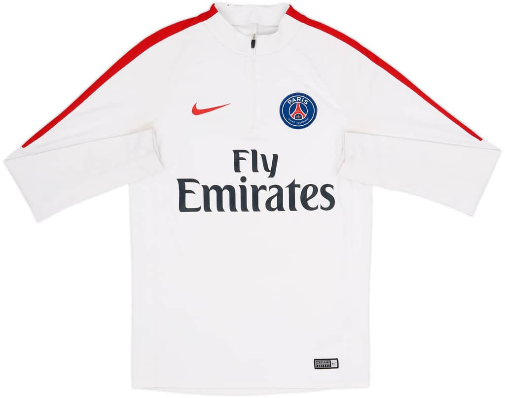 2017-18 Paris Saint-Germain Top de entrenamiento con cierre de 1/4 Nike - 4/10 - (S)