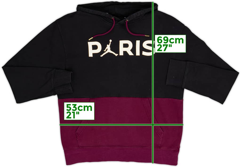 2020-21 Paris Saint-Germain Jordan Hooded Sweat Top - 8/10 - (M)