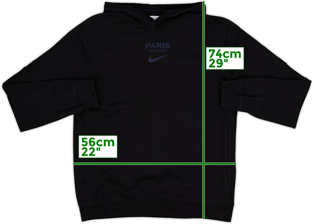 2022-23 Paris Saint-Germain Nike Hooded Sweat Top - 8/10 - (L)