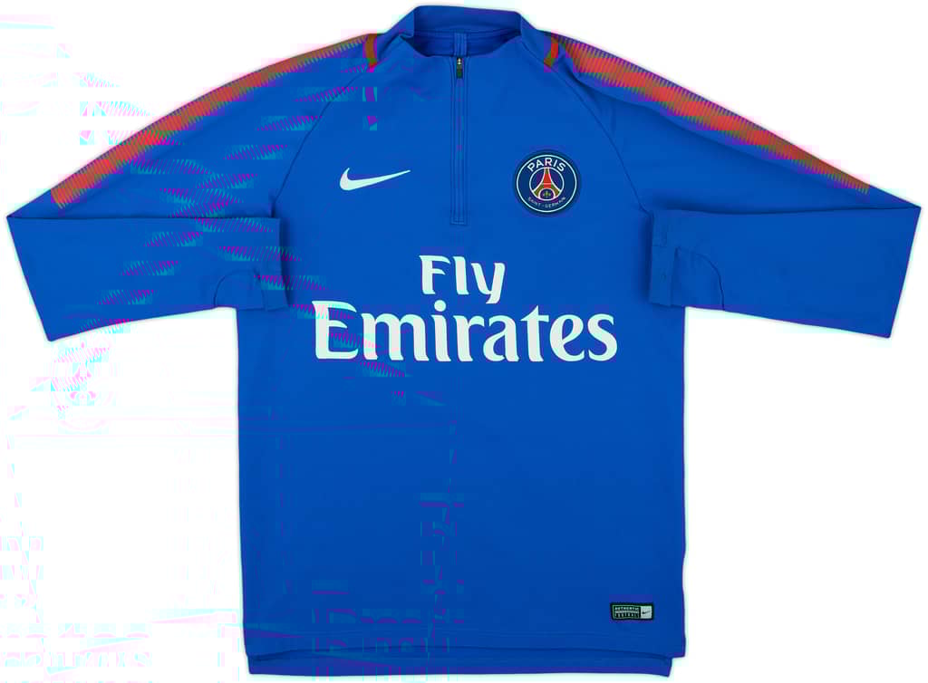 2018-19 Paris Saint-Germain Nike 1/4 Zip Drill Top - 5/10 - (S)