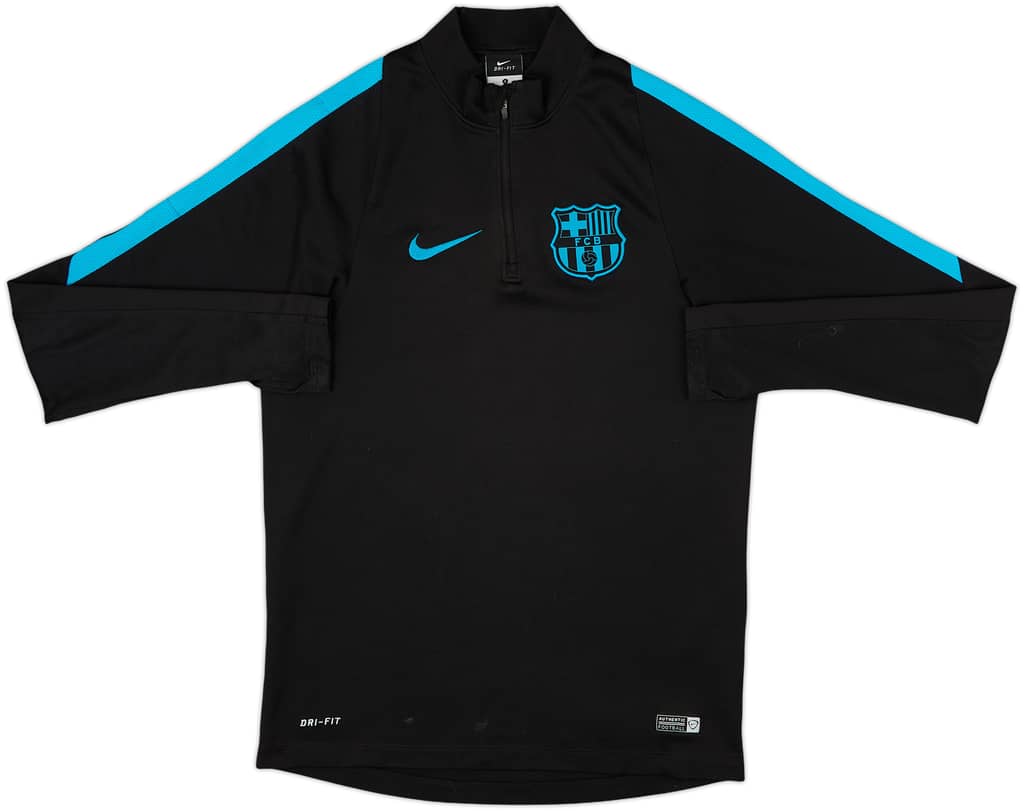 2015-16 Barcelona Nike 1/4 Zip Drill Top - 7/10 - (S)