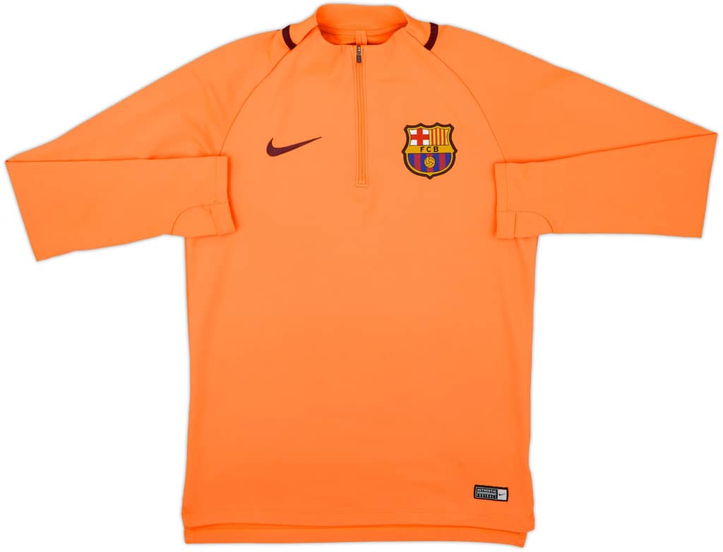 2017-18 Barcelona Nike 1/4 Zip Drill Top - 8/10 - (S)