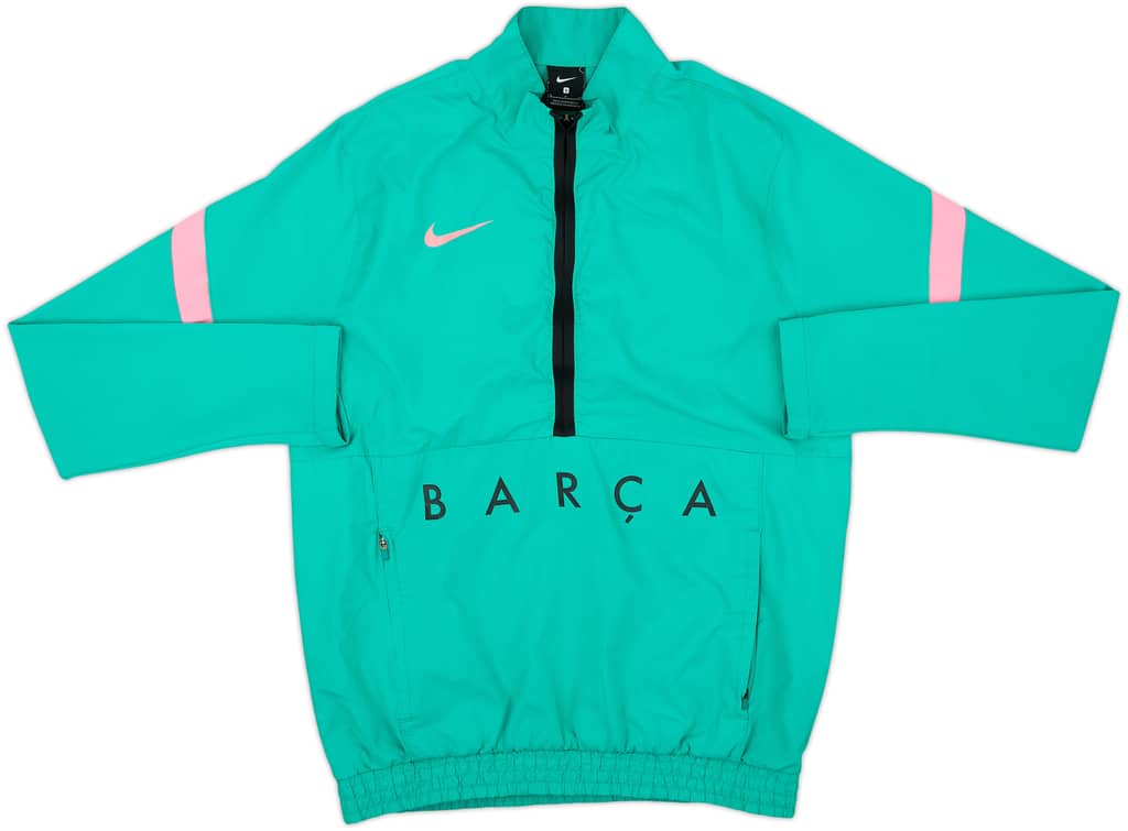2020-21 Barcelona Nike 1/2 Zip Drill Top - 10/10 - (S)