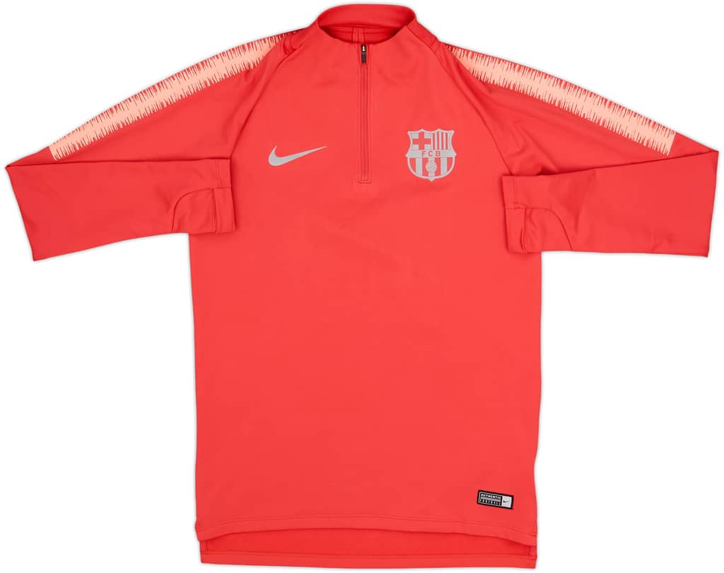 2018-19 Barcelona Nike 1/4 Zip Drill Top - 8/10 - (S)