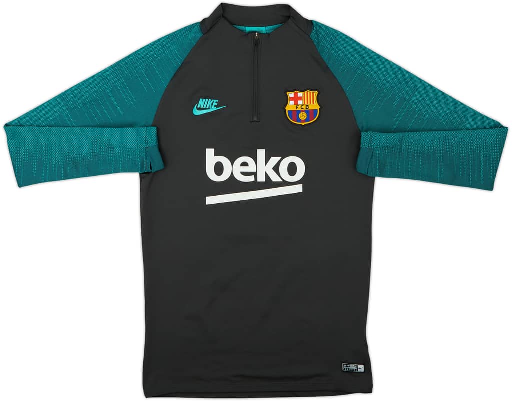 2019-20 Barcelona Nike 1/4 Zip Drill Top - 10/10 - (S)
