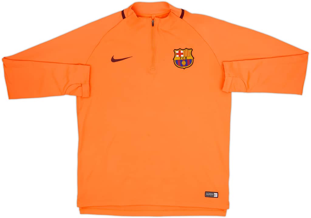 2017-18 Barcelona Nike 1/4 Zip Drill Top - 6/10 - (L)