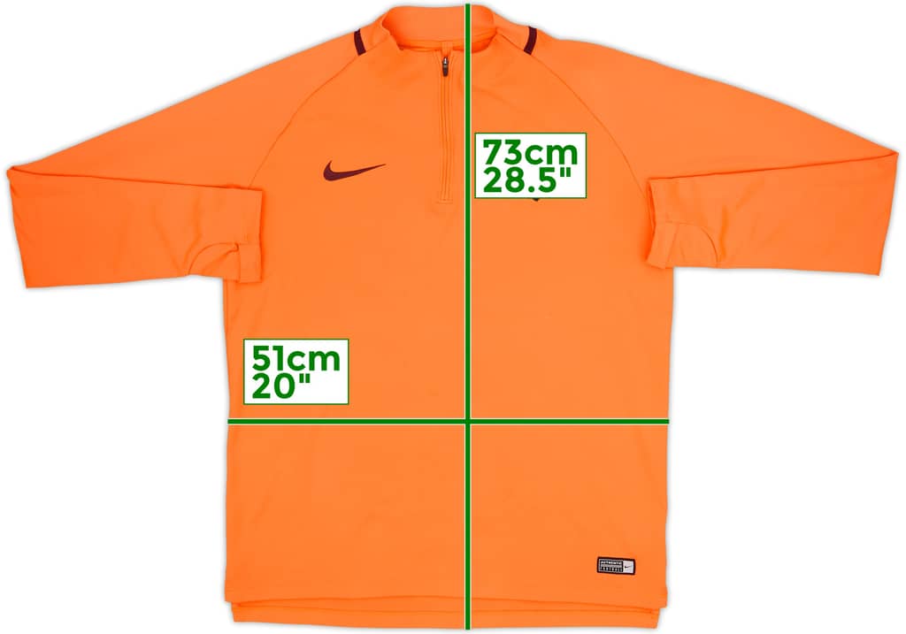 2017-18 Barcelona Nike 1/4 Zip Drill Top - 6/10 - (L)