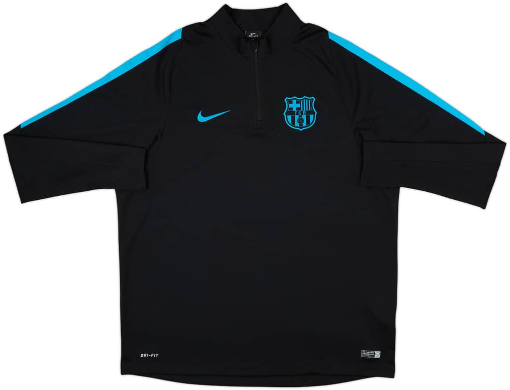 2015-16 Barcelona Nike 1/4 Zip Drill Top - 9/10 - (XL)