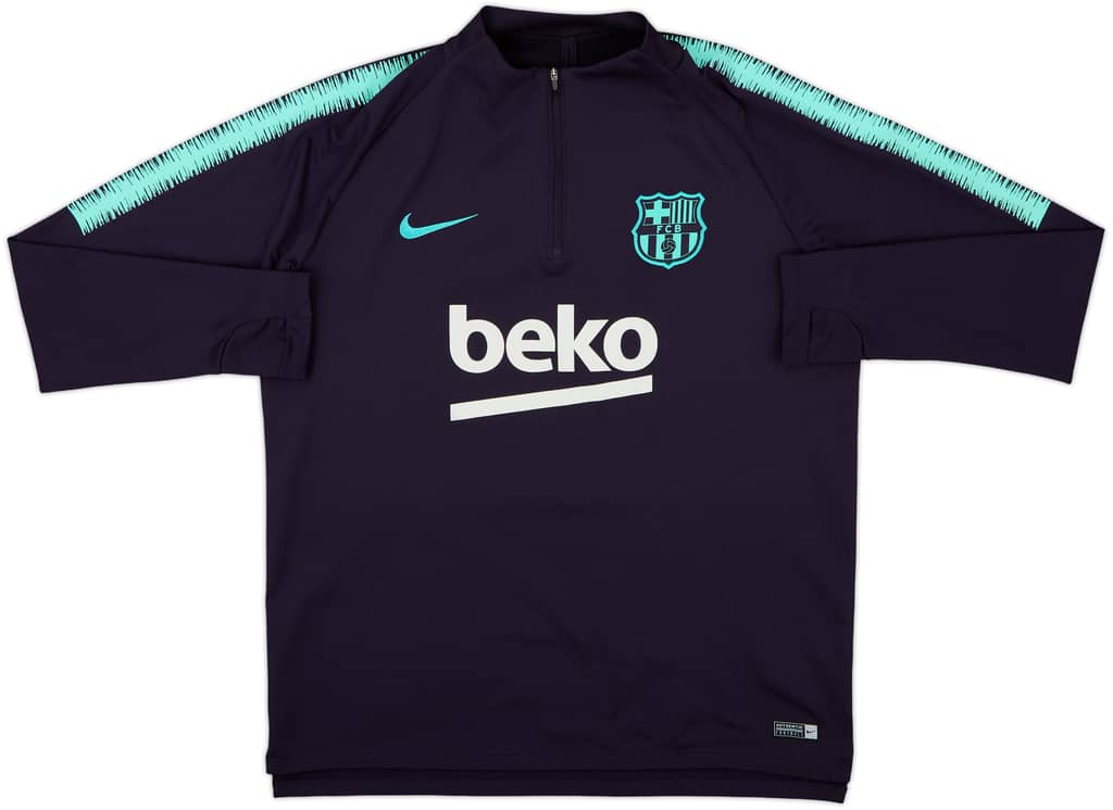 2018-19 Barcelona Nike 1/4 Zip Drill Top - 10/10 - (XL)