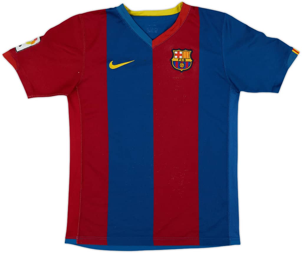 2006-07 Barcelona Home Shirt - 6/10 - (L.Boys)