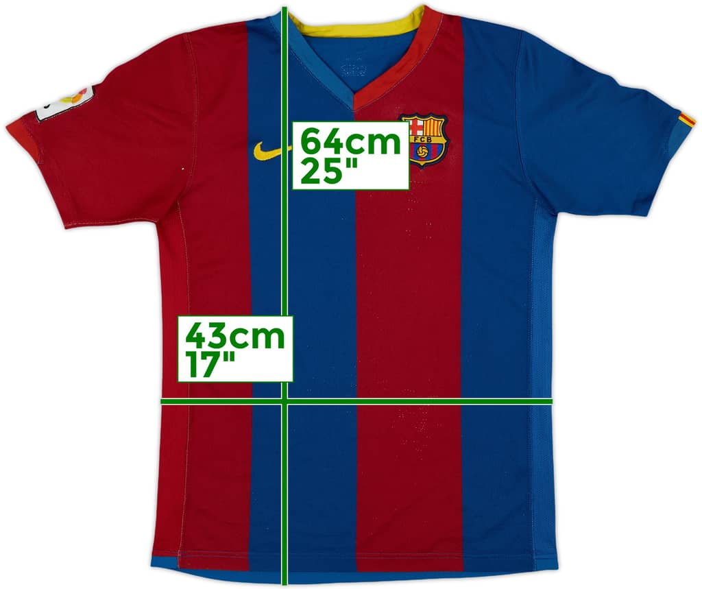 2006-07 Barcelona Home Shirt - 6/10 - (L.Boys)