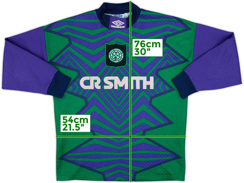 1994-95 Celtic GK Shirt - 8/10 - (M)