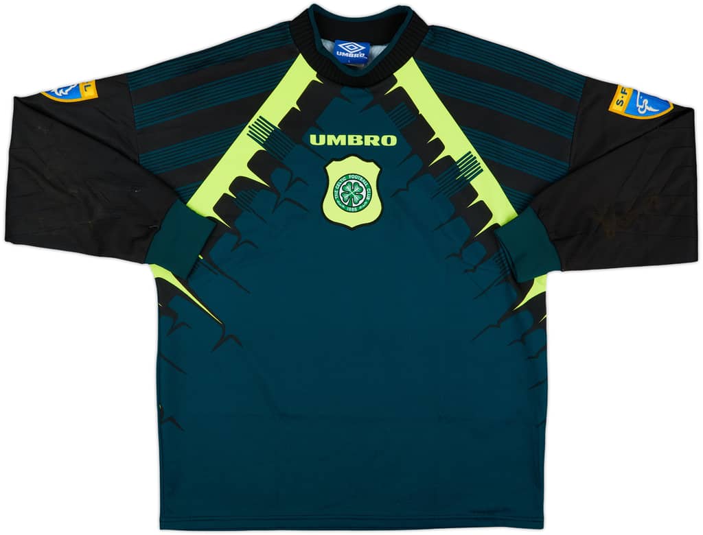 1996-97 Celtic GK Shirt - 8/10 - (L)