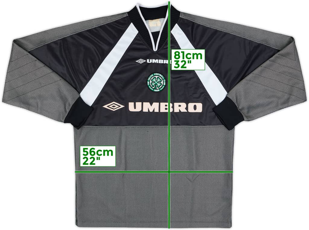 1998-99 Celtic GK Shirt - 8/10 - (M)