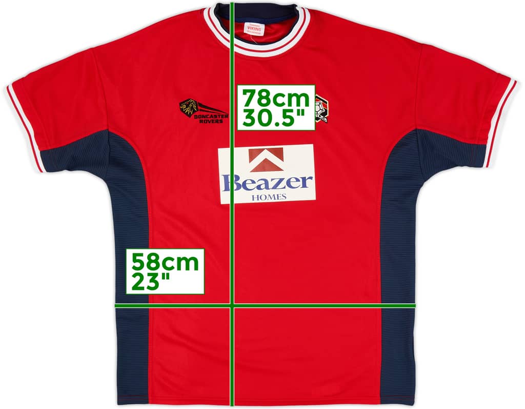 2000-01 Doncaster Rovers Home Shirt - 8/10 - (XL)