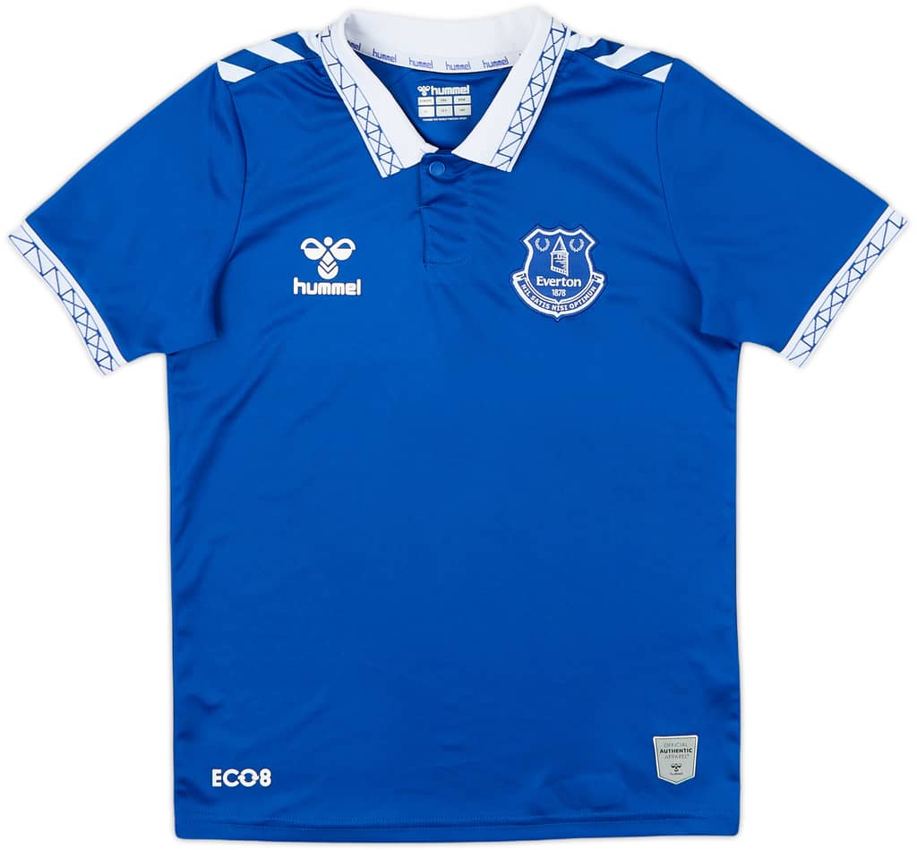 2023-24 Everton Home Shirt - 8/10 - (L.Boys)
