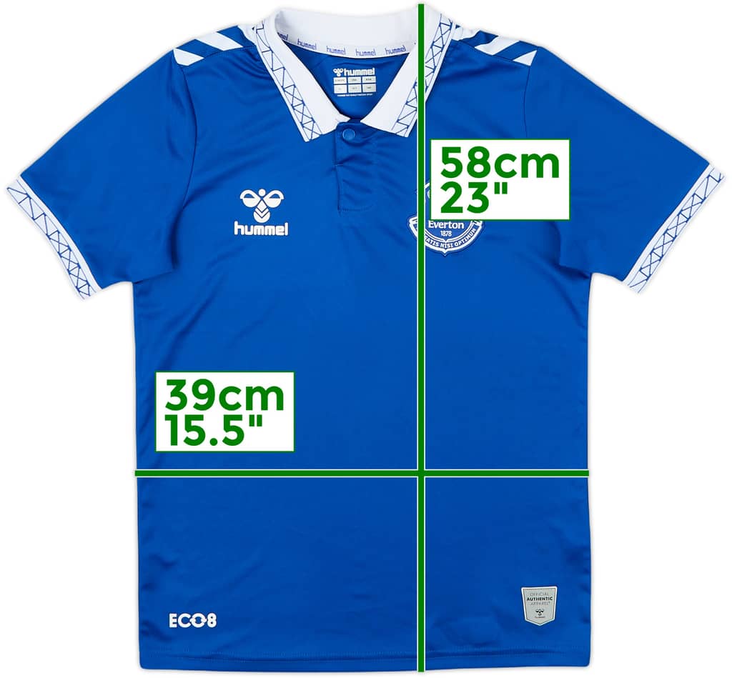 2023-24 Everton Home Shirt - 8/10 - (L.Boys)