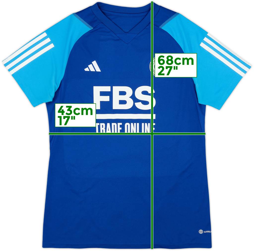 2023-24 Leicester adidas Training Shirt - 10/10 - (M)
