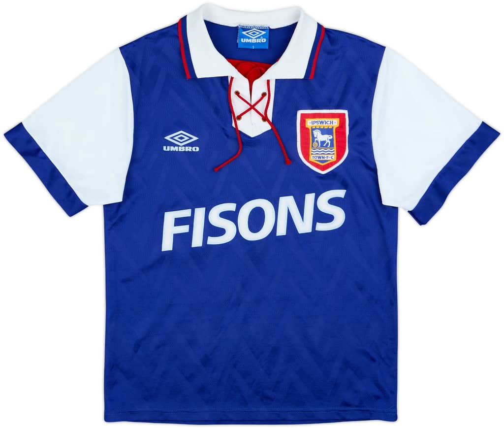 1992-94 Ipswich Home Shirt - 9/10 - (S)