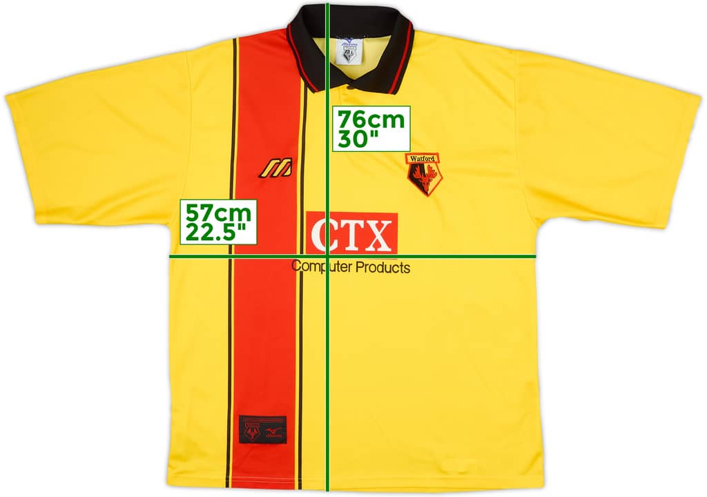 1997-98 Watford Home Shirt - 8/10 - (L)
