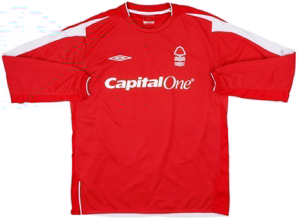 2004-06 Nottingham Forest Home L/S Shirt - 8/10 - (L)