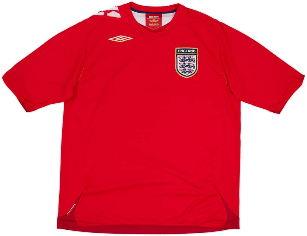 2006-08 England Away Shirt - 5/10 - (XL)