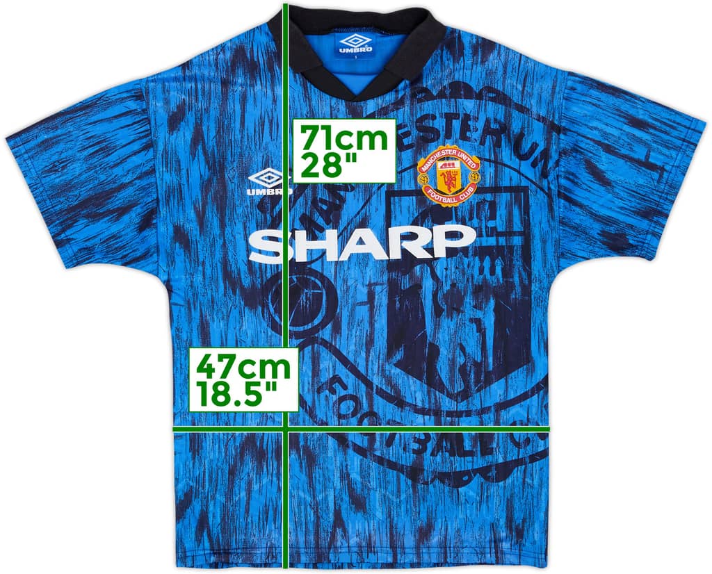1992-93 Manchester United Away Shirt - 9/10 - (S)