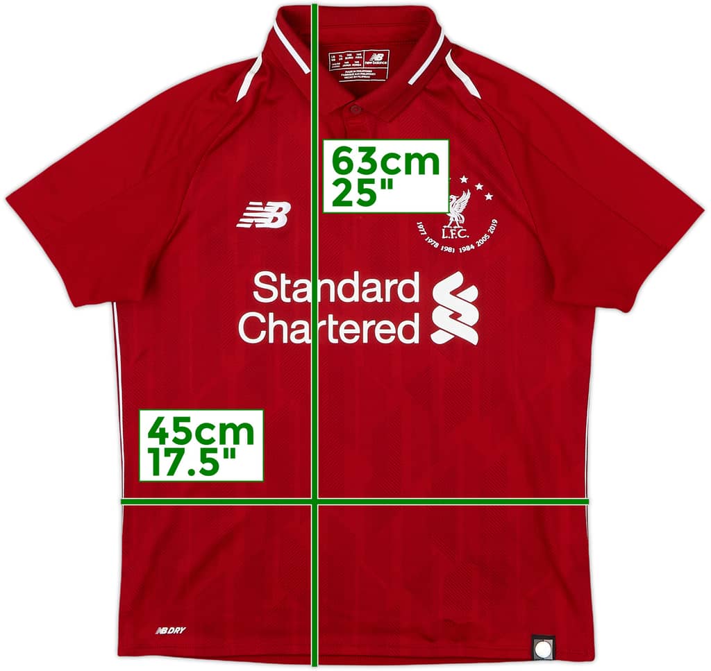 2018-19 Liverpool 'Six Times' Home Shirt - 8/10 - (L.Boys)