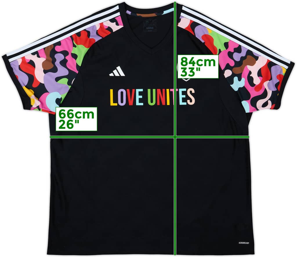 2023-24 Arsenal adidas 'Love Unites Pride' Training Shirt - 10/10 - (3XL)