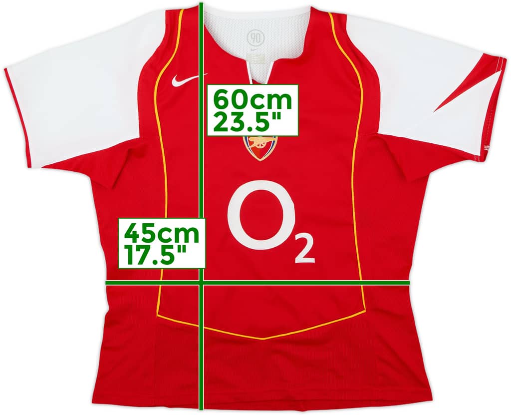 2004-05 Arsenal Home Shirt - 9/10 - (Women's L)