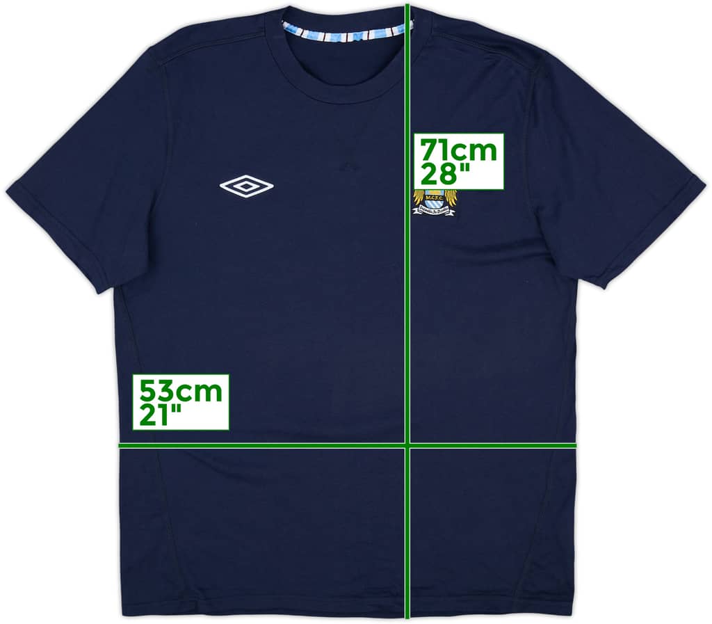 2010-11 Manchester City Umbro Cotton Tee - 8/10 - (M)