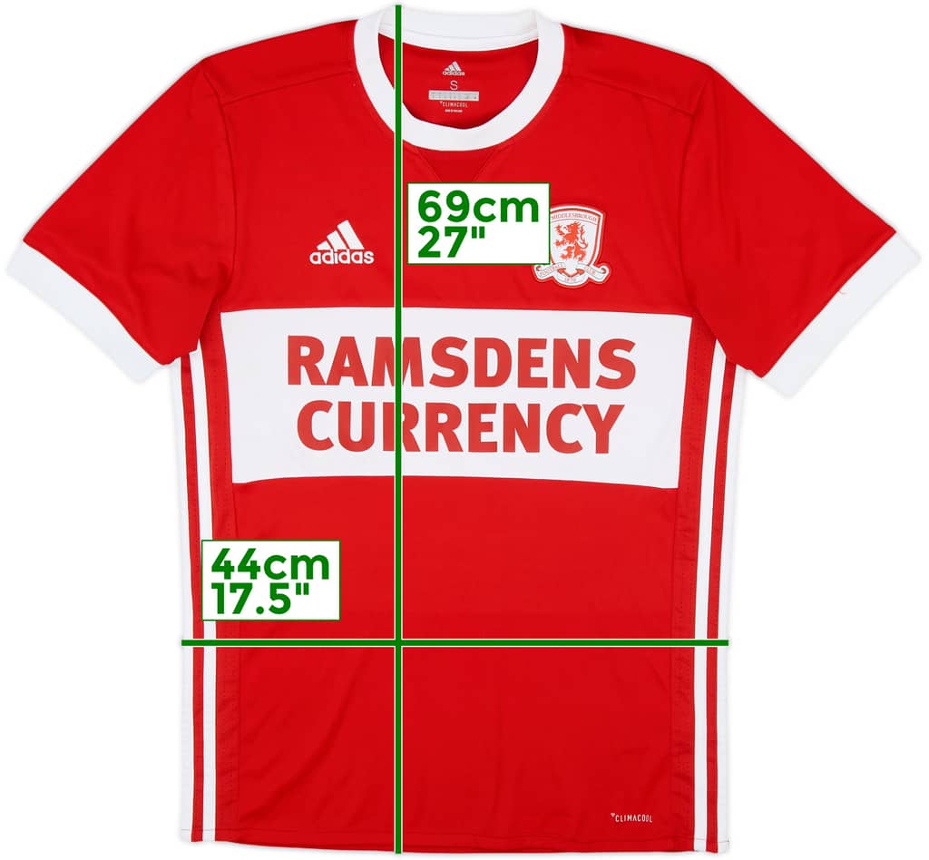 2017-18 Middlesbrough Home Shirt - 10/10 - (S)